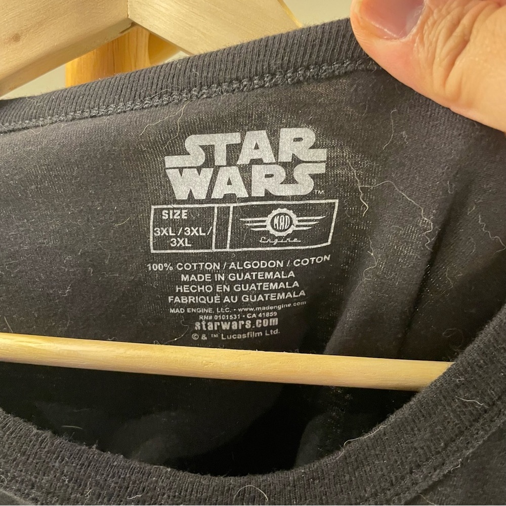 STAR WARS - Black Long-Sleeve T-Shirt, Mens 3XL - Picture 6 of 7